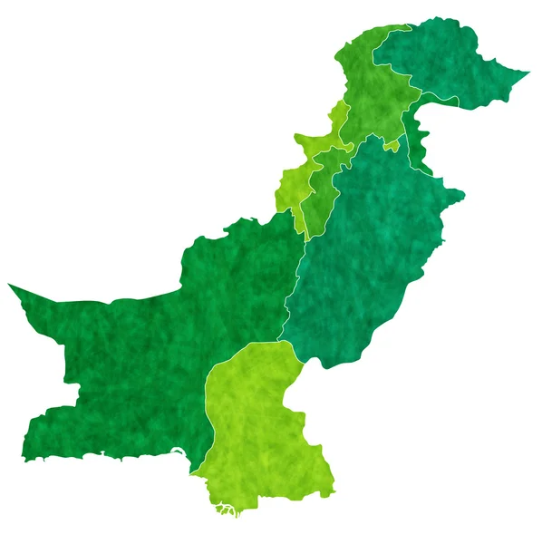 Pakistan　map　country — Stock vektor
